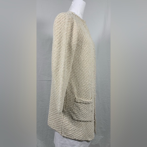Mango Beige Textured Cardigan Jacket - Picture 2 of 5